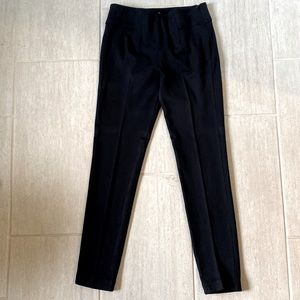 CAbi stretch skinny black dress pants with side zipper